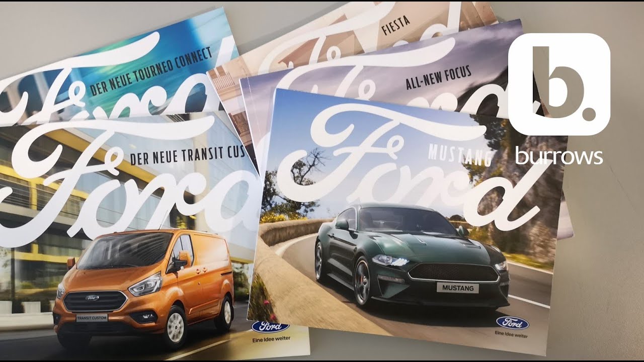 Burrows design and produce all of Ford Motor Company's Car Brochures across Europe