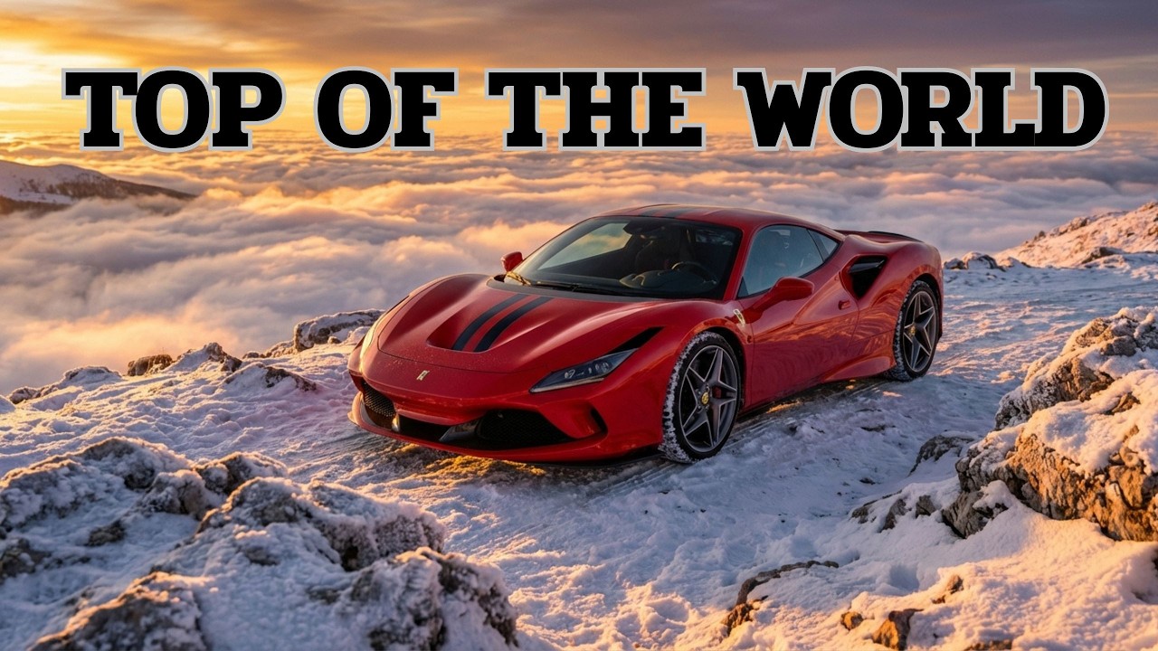 Ferrari F8 Tributo: The Ultimate Journey from Alpine Peaks to City Rain | 4K