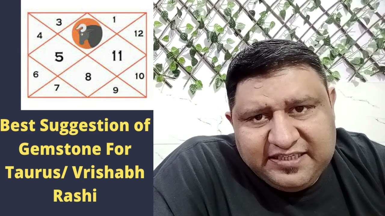 Lucky or Best Gemstone For Taurus Ascendant| Vrishabh Rashi or Lagna  Gemstone