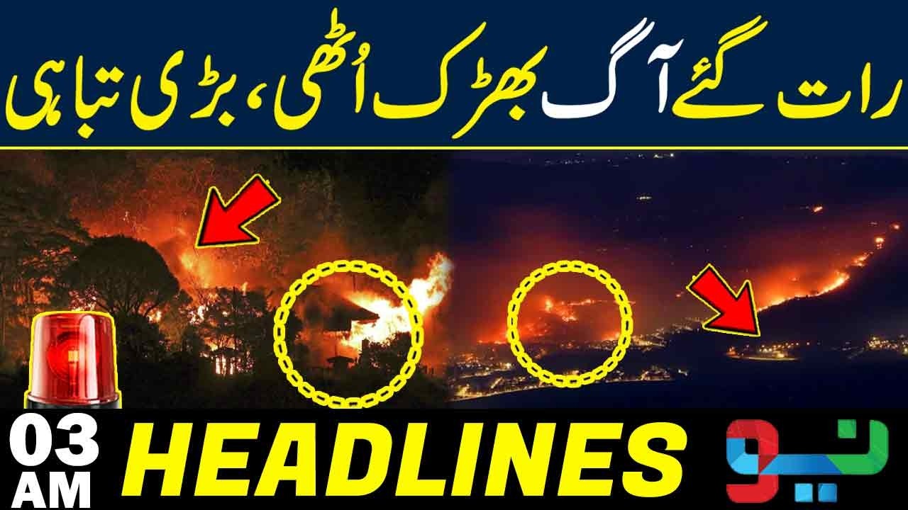 Breaking: Fire Erupts at Tarbela Dam | Emergency Response Underway | 03 AM Headline | Neo News