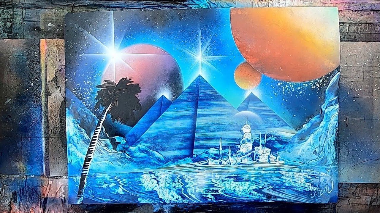 Glass Pyramids by Spray Art Eden