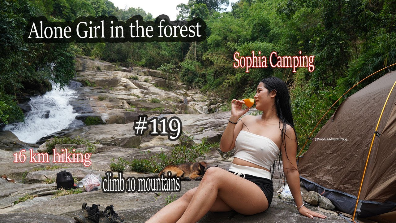 Day 2 In The Deep Forest - Camping - Relaxing In Beautiful Waterfall - Overnight Alone
