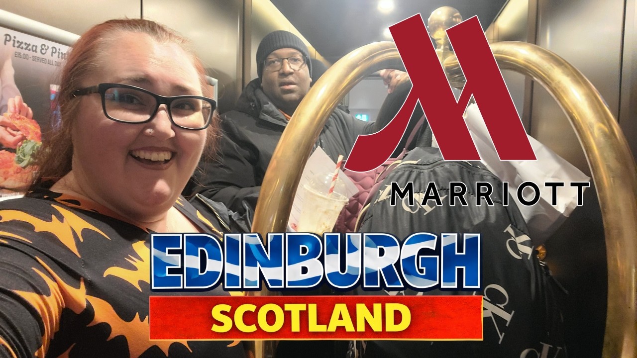 Edinburgh Scotland Travel Vlog   Marriott Hotel Room Tour, M Club & Afternoon Tea