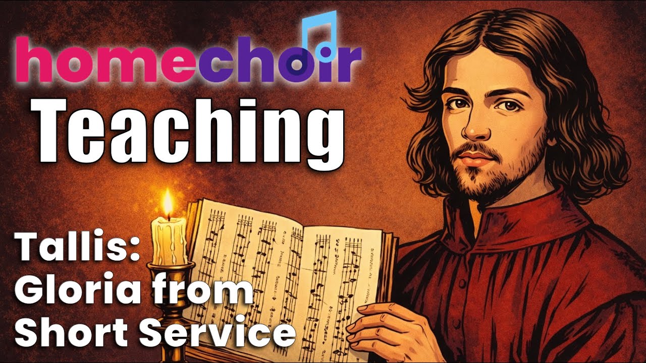 Learn Tallis: Gloria from the Short Service SATB choral work, audition aid