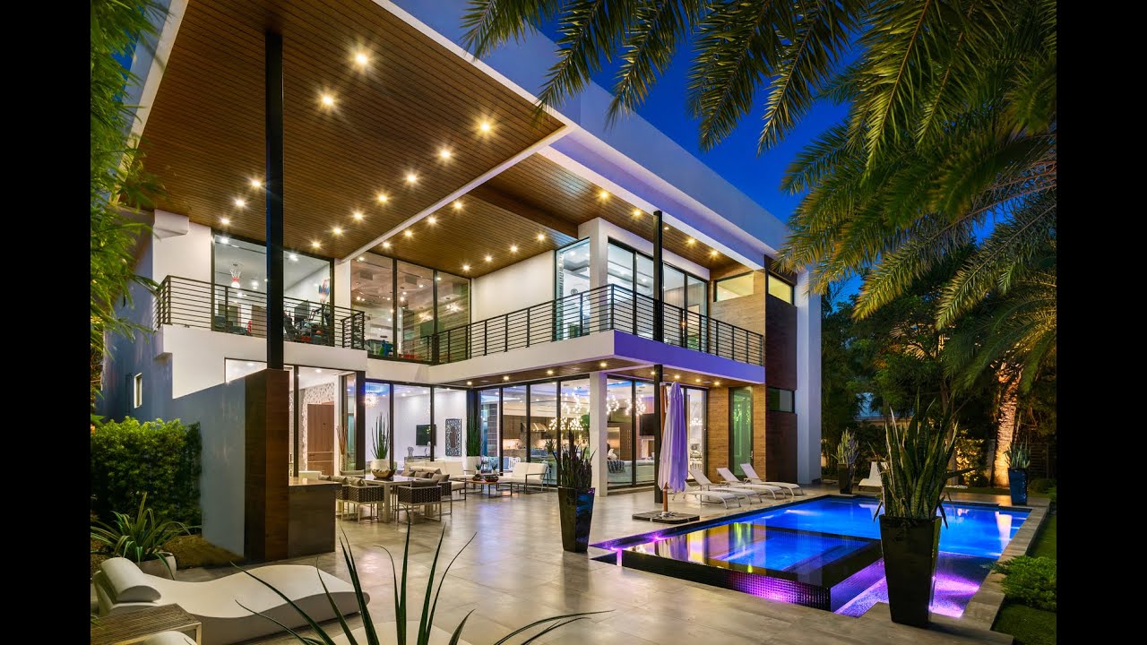 Fort Lauderdale stunning $8.5 million modern mansion. 2542 Aqua Vista Blvd