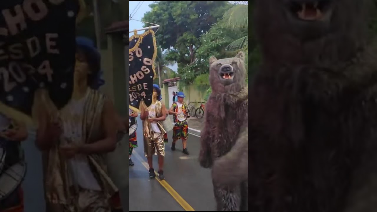URSO BRILHOSO - CHEGADA DO ZÉ PEREIRA NA PRAIA DE CARNE DE VACA - CARNAVAL DE GOIANA 2026