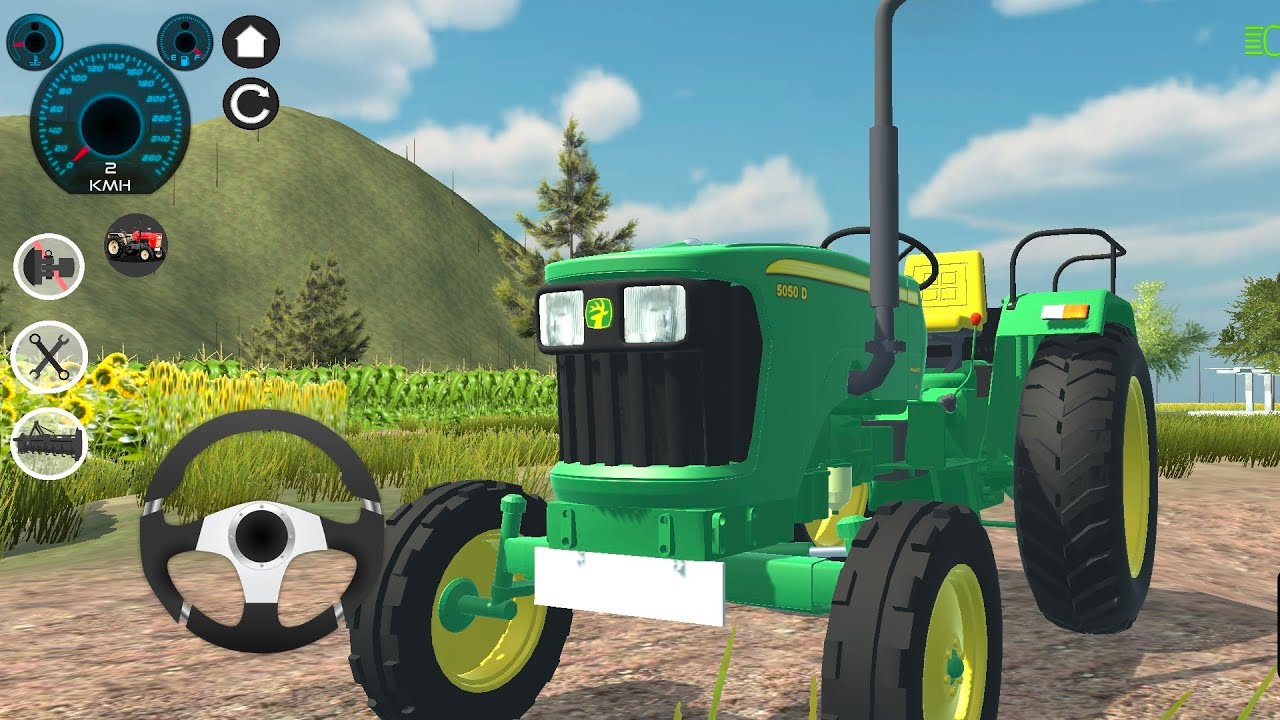 tractors power test loaded trolley Mahindra A Novo Sonalika Mahindra Eicher JCB