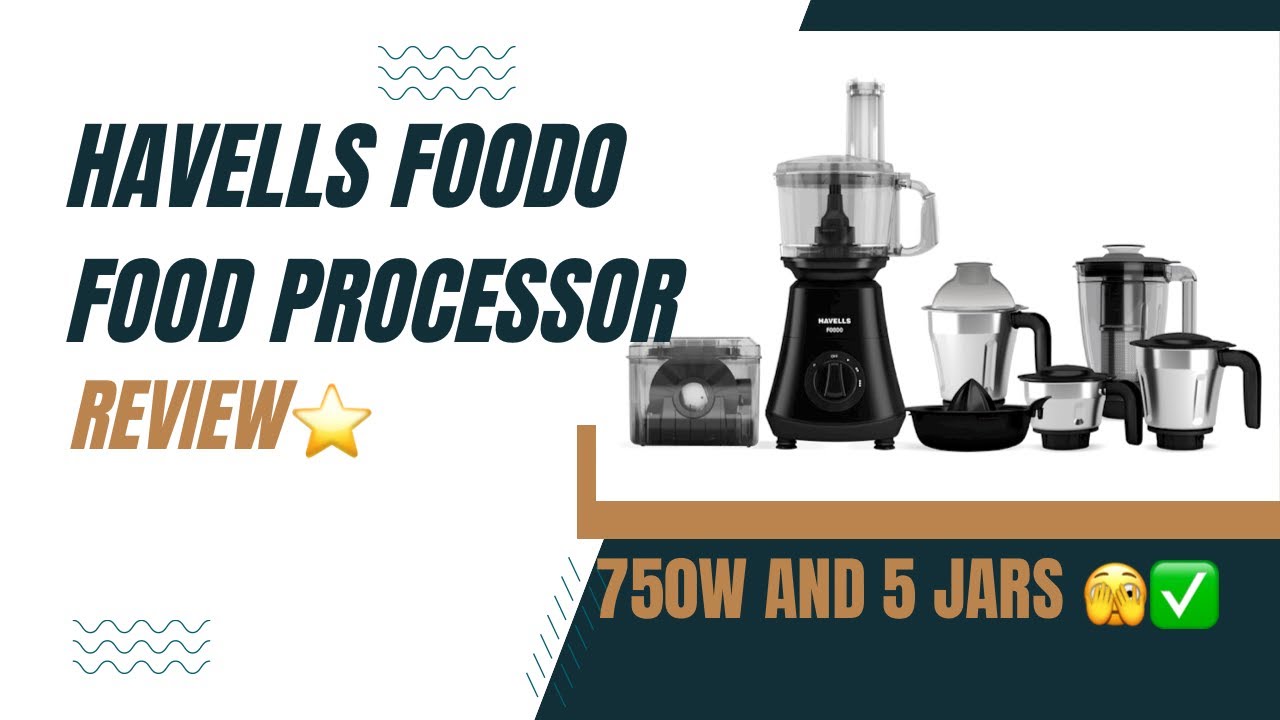 Havells Foodo Heavy Duty 750 Watt 5 Jar Food Processor #foodprocessor #havellsindia #mixergrinder