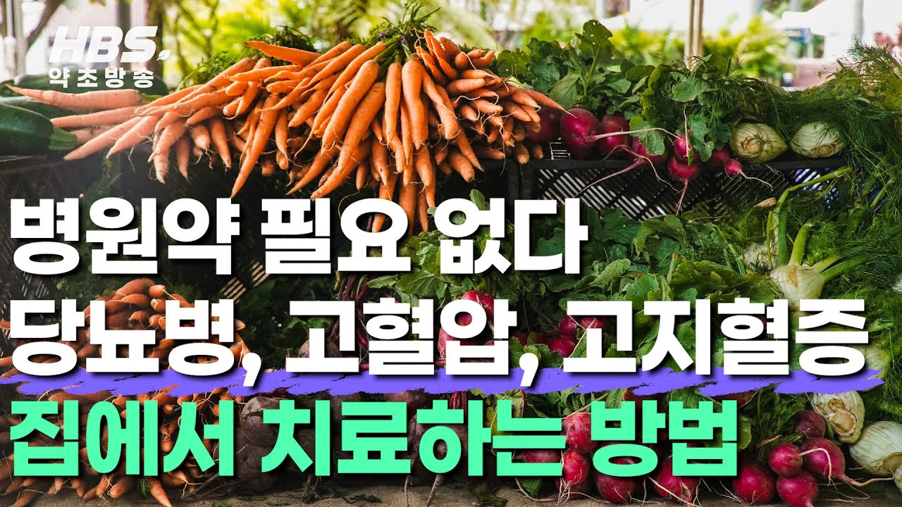 병원약 필요없다 당뇨병,고혈압,고지혈증 집에서 치료하는 방법