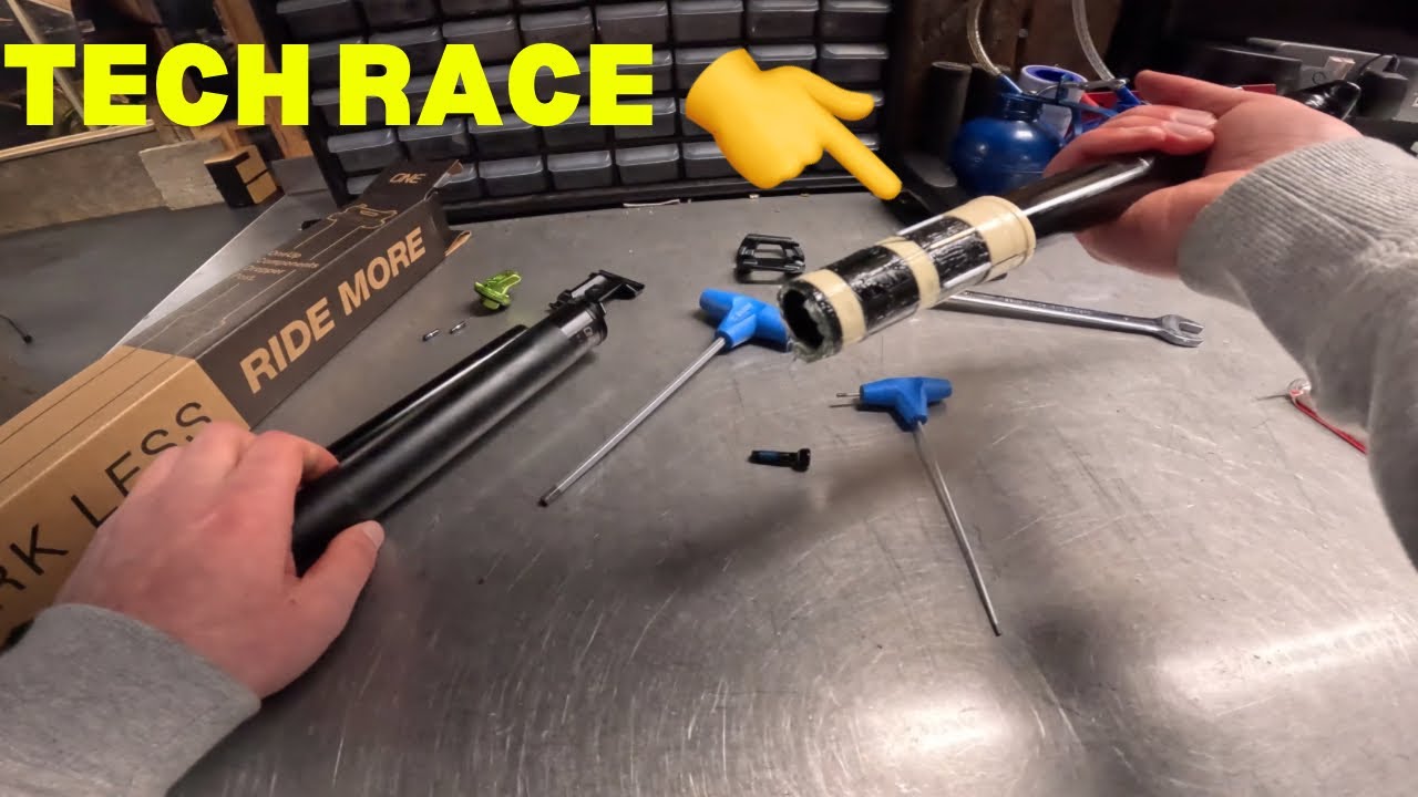 Race to rebuild the ALL NEW ONEUP V3 Dropper - vs Pro Mechanic