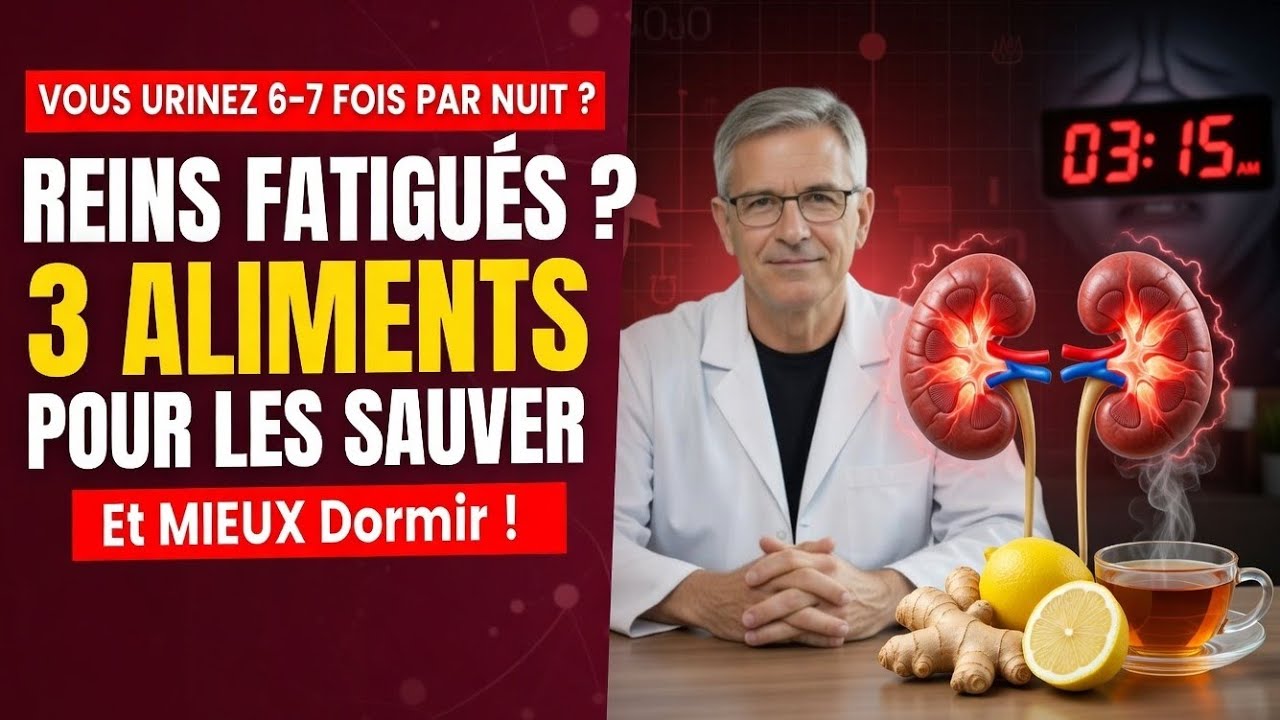 Reins fatigués ? 3 aliments à manger et 3 à éviter pour dormir enfin tranquille.