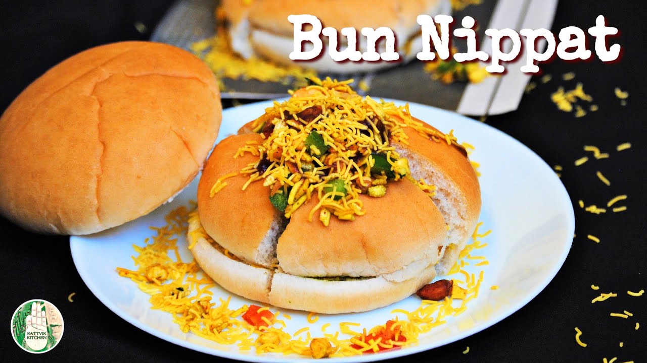 Bun Nippat Street food Chat - બન નિપટ ચાટ बन निपट चाट Quick Easy No Onion No Garlic -Sattvik Kitchen