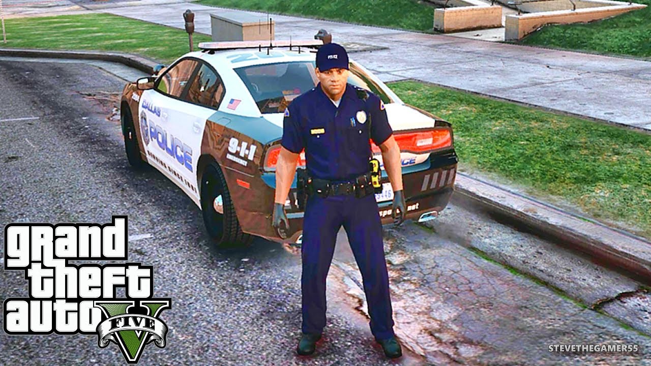 GTA 5 MODS LSPDFR 953  - DALLAS PD PATROL!!! (GTA 5 REAL LIFE PC MOD)