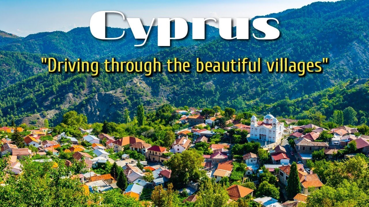 Driving through the beautiful villages of Cyprus