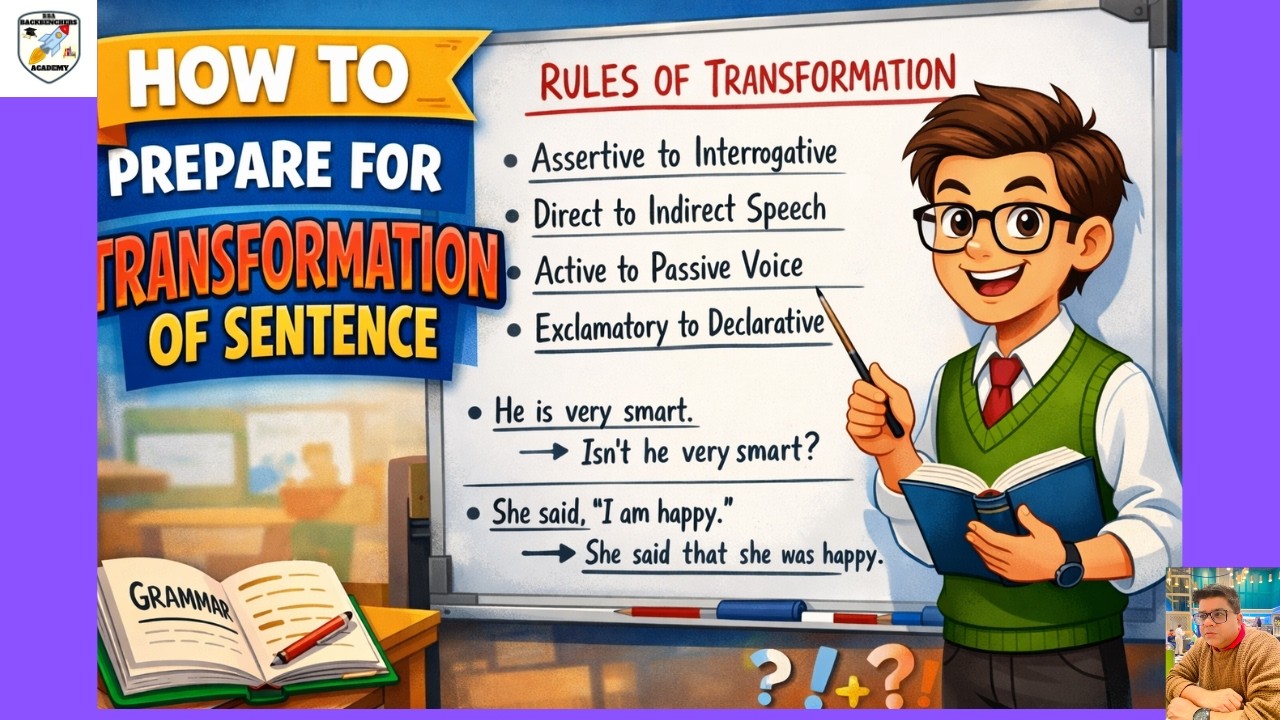 Transformation of Sentences Made Easy | What they will Ask in your Exam ? | Be prepared |