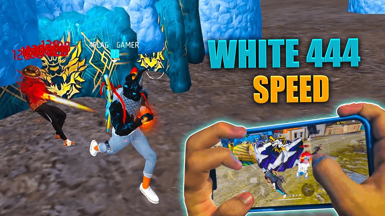 1 VS 4  MOBILE WHITE 444 HANDCAM  📲 SETTINGS ⚙️ HUD + SENSI + DPI [FREE FIRE HIGHLIGHTS] 😍