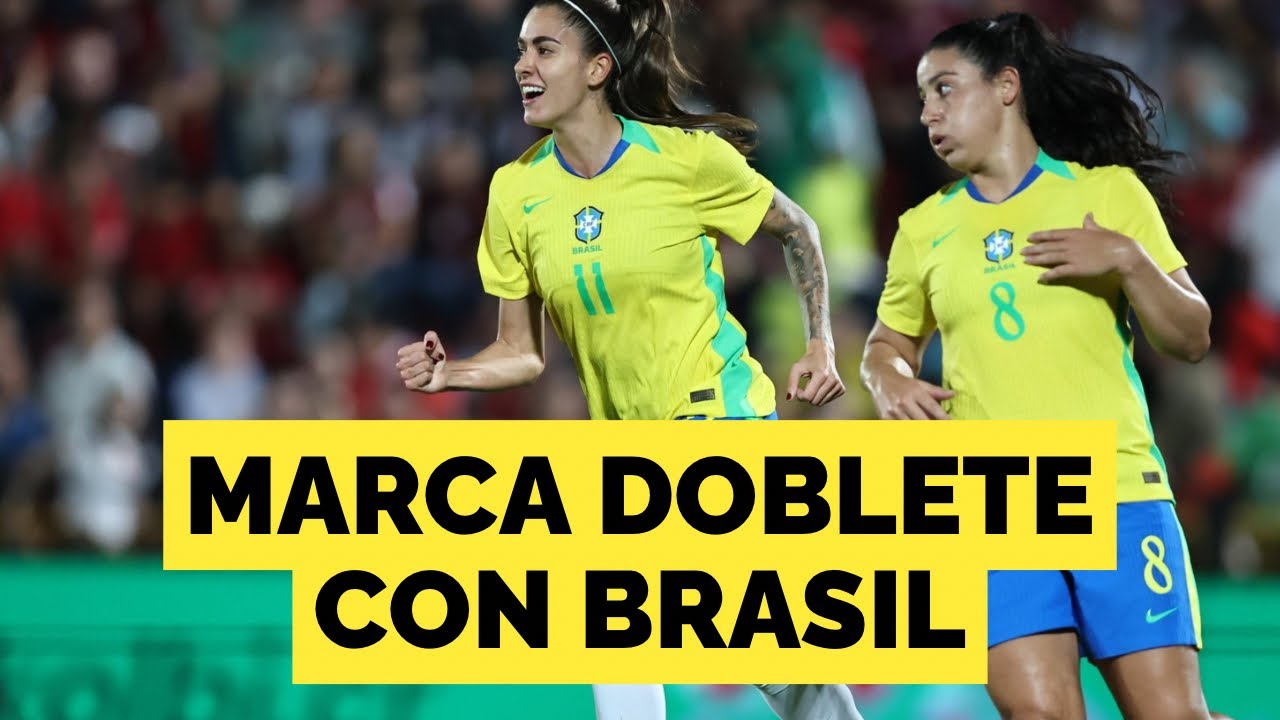 🚨Jennifer Cordinali marca doblete con Brasil Femenil vs Costa Rica
