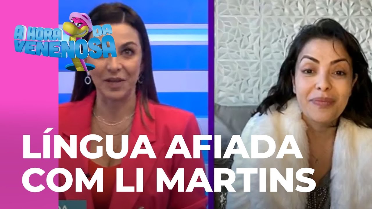 Ex-peoa, Li Martins não fugiu das perguntas afiadas na Hora da Venenosa