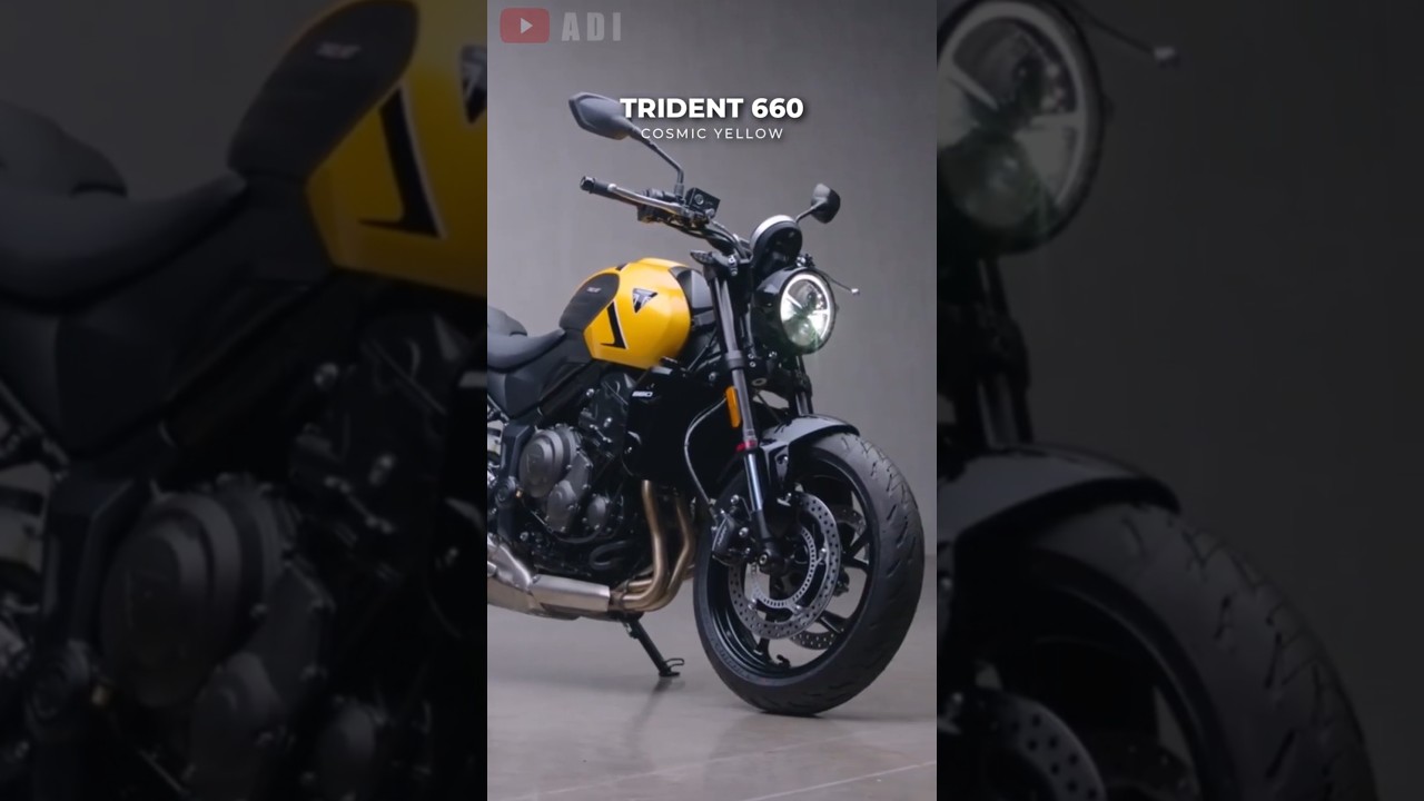 2026 Triumph Trident 660 Cosmic Yellow 