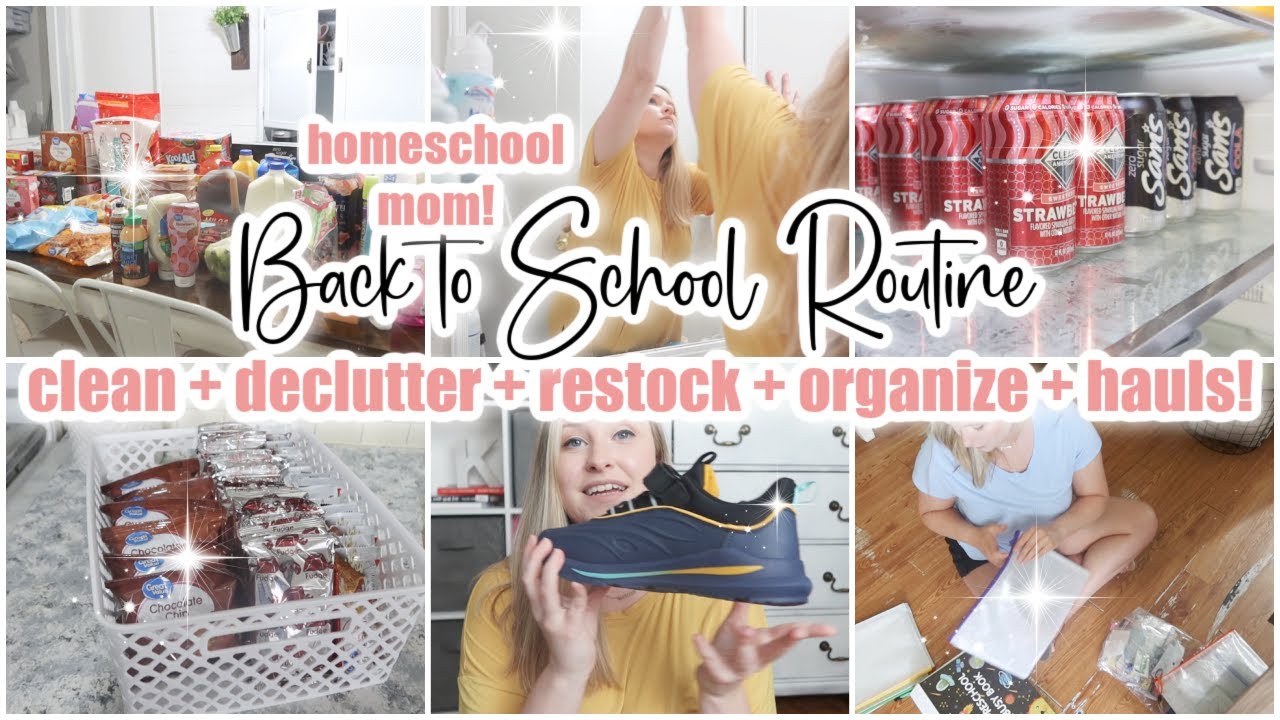 ✏️BACK TO SCHOOL PREP ROUTINE // clean + declutter + restock + organize // cleaning motivation