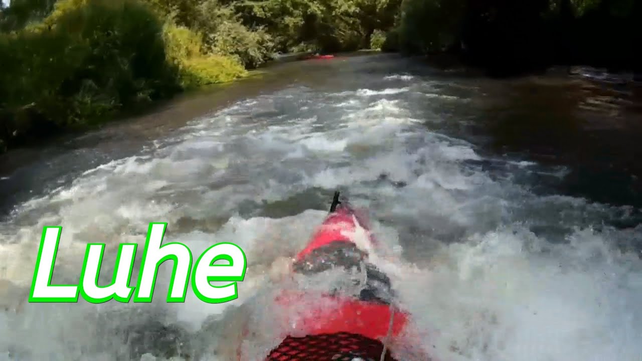 Heidefluß Luhe, Flusswandern von Oldendorf bis Luhdorf im Kajak, Mobius ActionCam 1080p HD.