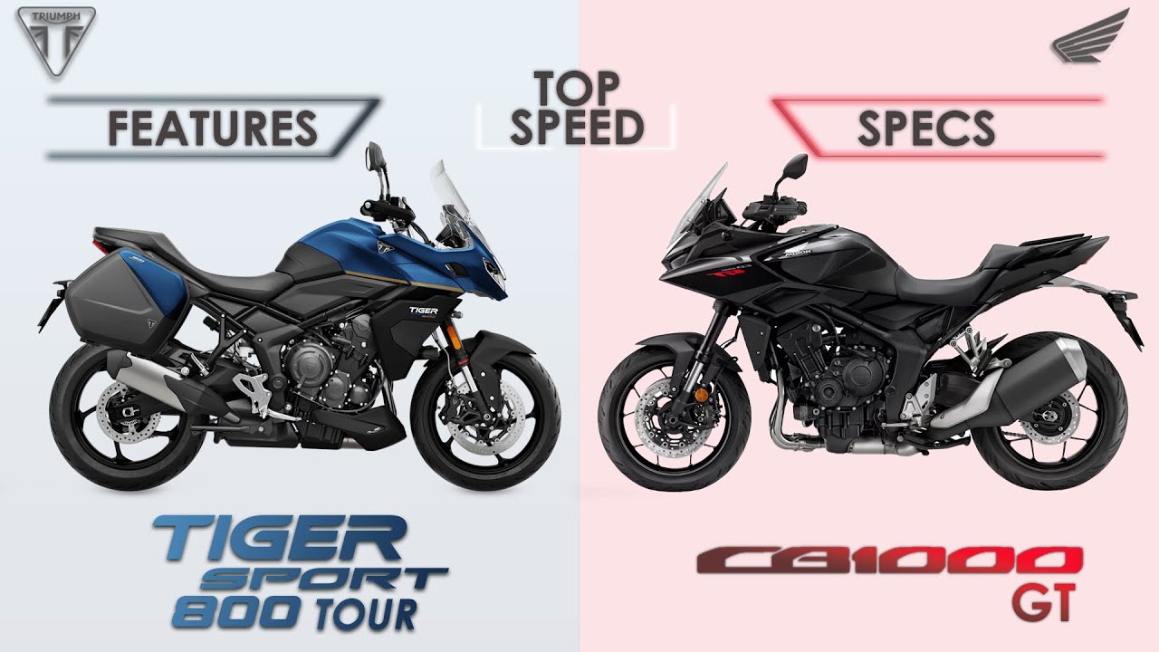 Triumph Tiger Sport 800 Tour против Honda CB1000GT – Полное сравнение спортивно-туристических мот...