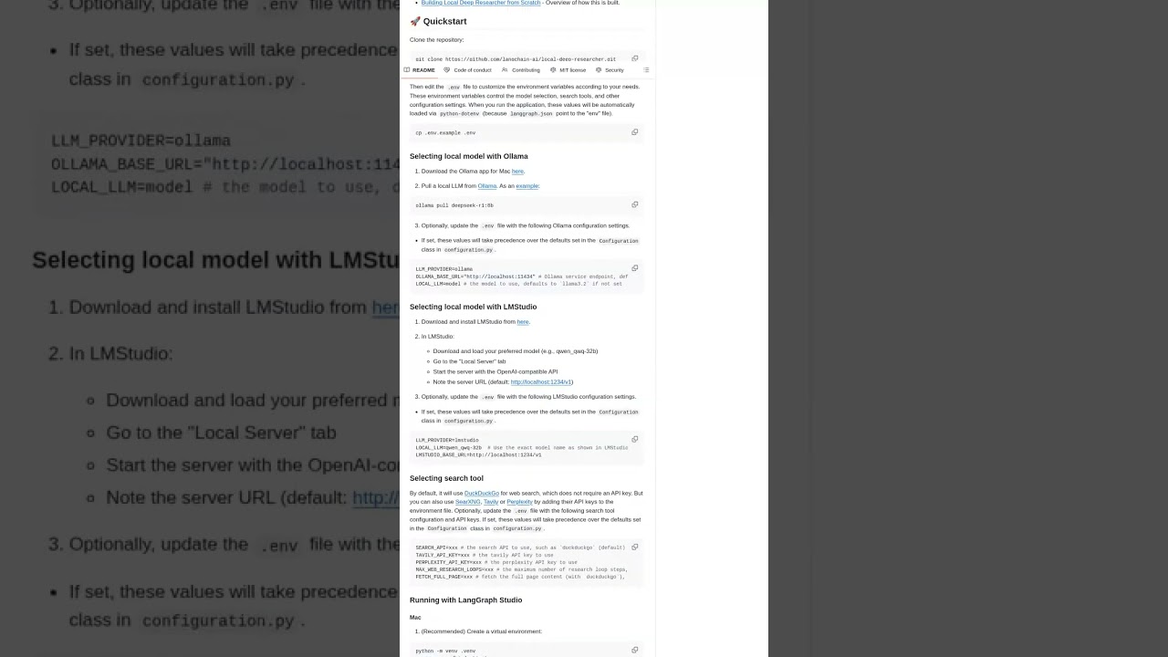 🔥 Исследуй мир с langchain-ai/local-deep-researcher! #opensource #github
