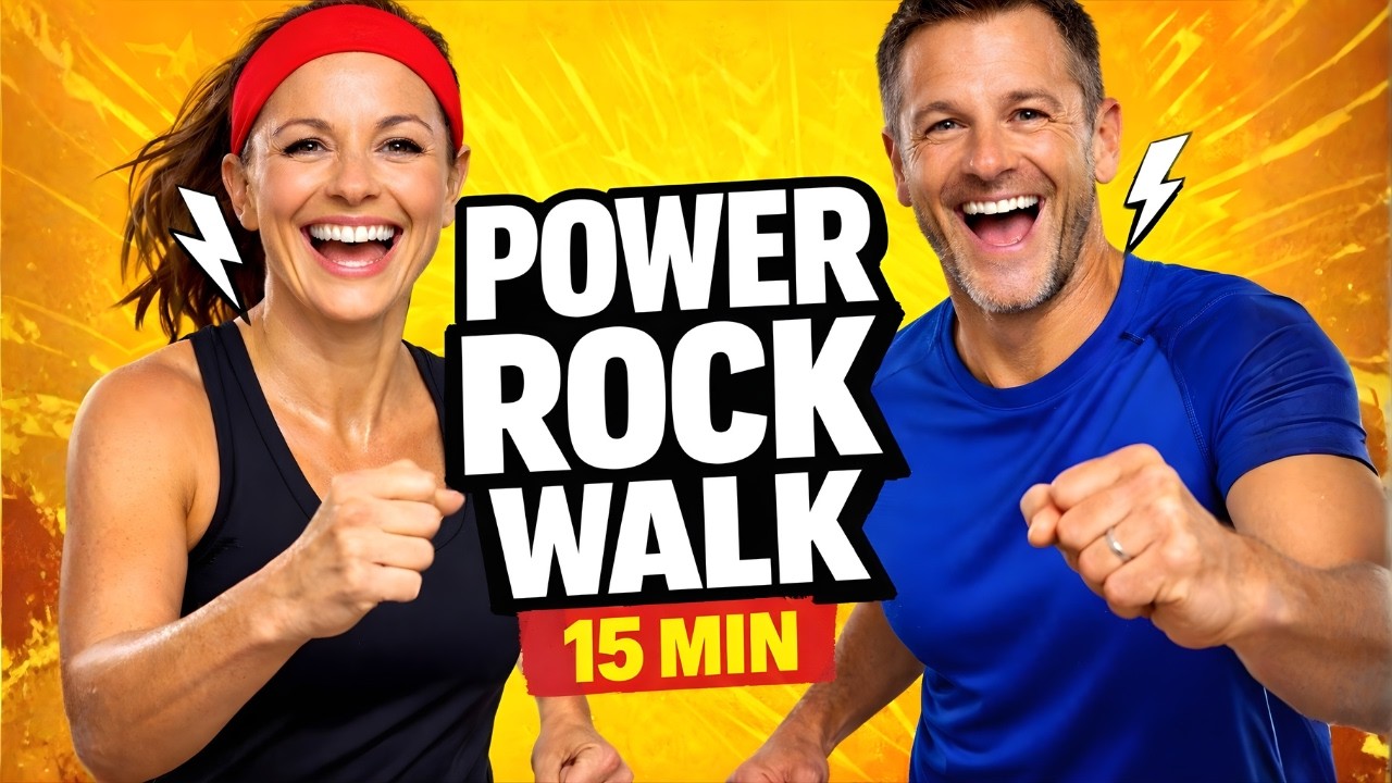 Fun WALK AT HOME! ⚡️ Energetic Rock Music WORKOUT | Dopamine Steps (Low Impact, 1900 steps)