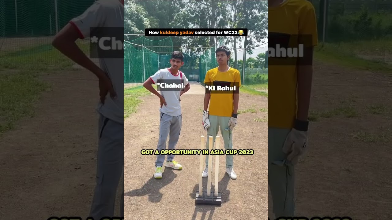 why kuldeep yadav selected for World Cup 2023😂(must watch till end) #cricket #funny #shorts