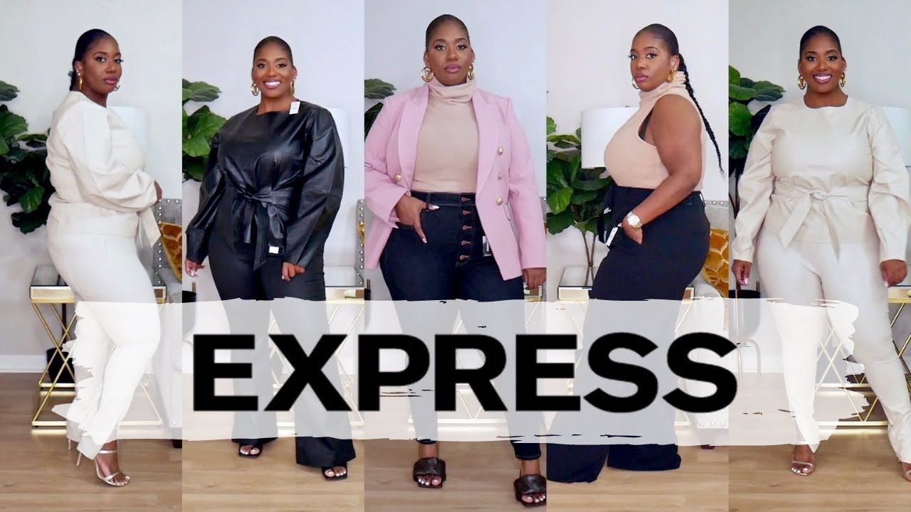 EXPRESS TRY ON HAUL! FAUX LEATHER MUST HAVES FOR FALL! | POCKETSANDBOWS