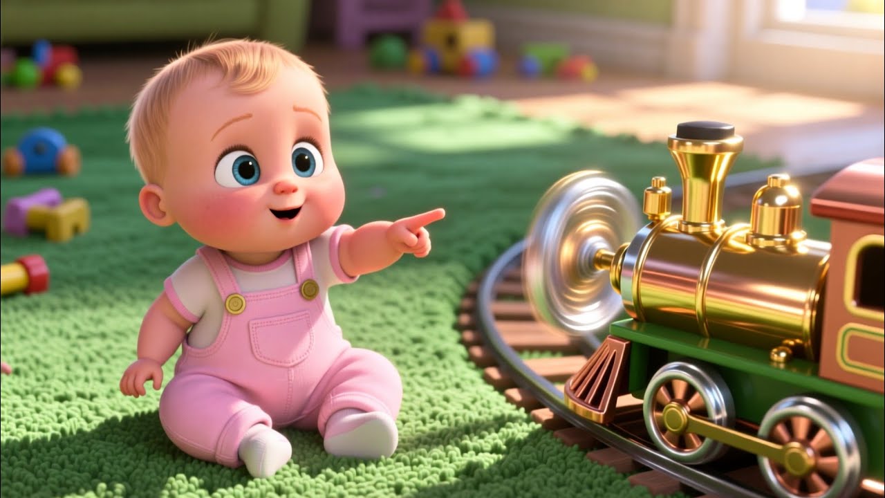 Choo Choo Big Train | Baby Nursery Rhyme | Kids Train Song | Learning Shapes & Fun