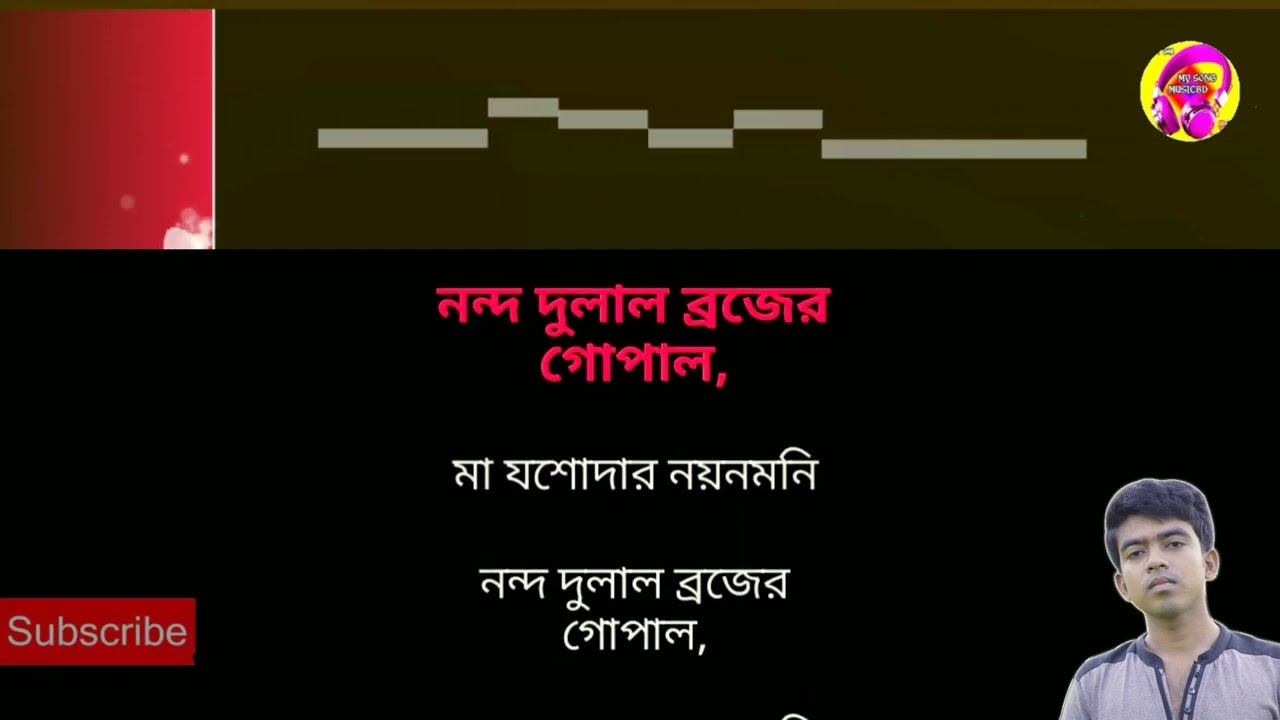 Anup Jalota Karaoke | নন্দ দুলাল ব্রজের গোপাল কারাওকে | Nanda Dulal Brojer Gopa Karaoke Lyrics 2022.