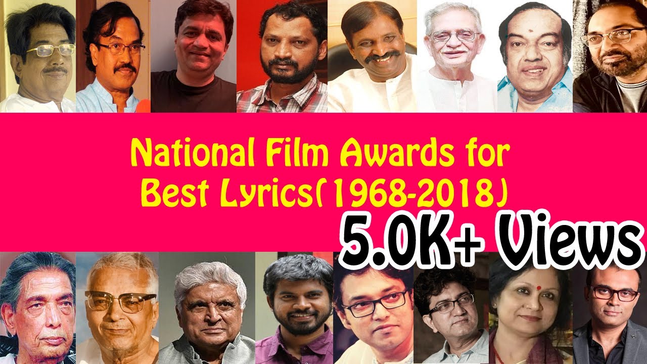 National Awards for Best Lyrics(1968-2018) || Silver Lotus Award