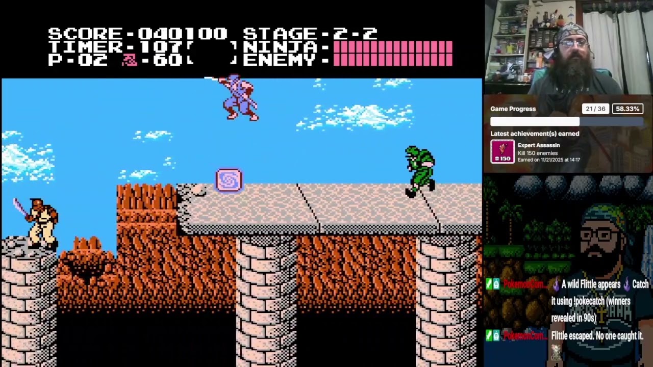 Ninja Gaiden (NES) No Death Attempts Day 3