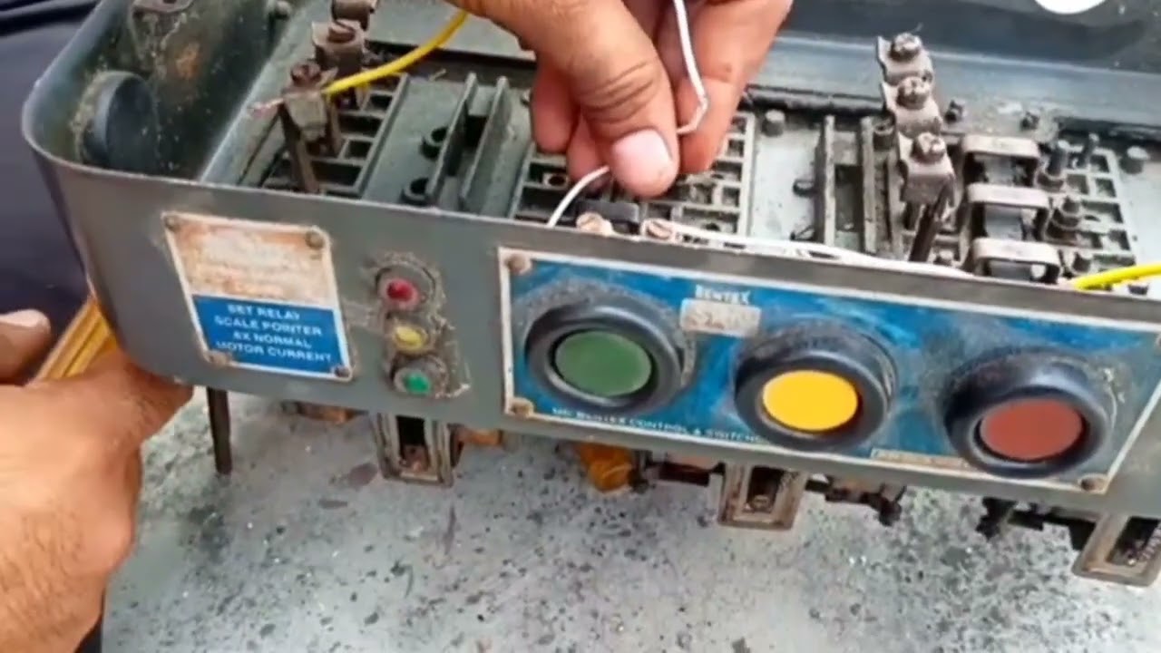 स्टार डेल्टास्टार की कंपलीट वायरिंग करनासीखें तीनों बटन की में वायरिंग करना सीखें