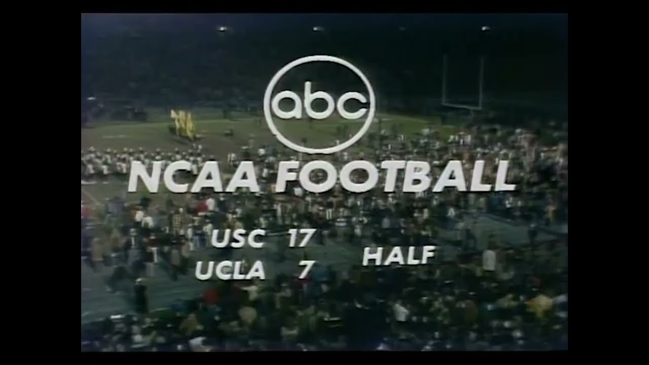 1972 UCLA vs USC halftime and TV coverage (sound begins at 1:20)