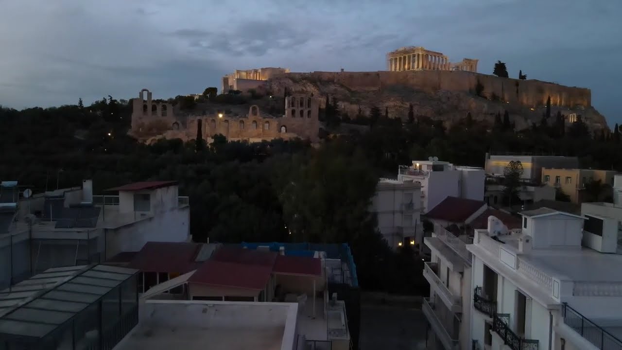 View of the Acropolis from Rooftop | Best Rooftop View in Athens, Greece