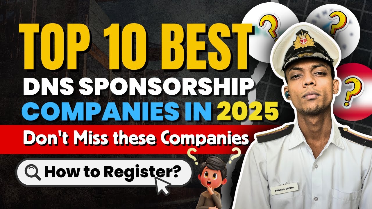 Top 10 Best DNS Sponsorship Companies in 2025 🚢 | Don’t Miss These Companies! #imucet #sailor