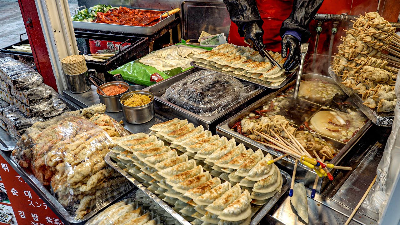 48 лет традиции, топ-10 мастер вкуса в Корее, Myeongdong чеснок tteokbokki. Уличная еда в Кореи