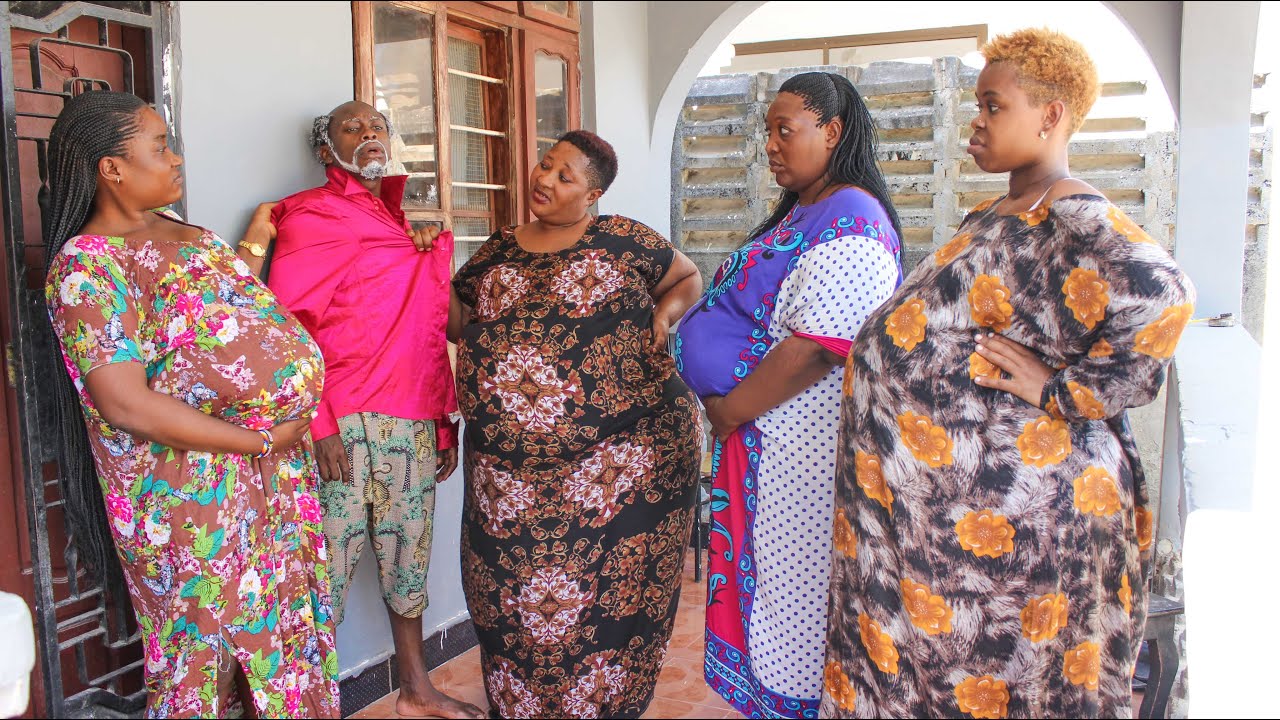 KINGPUSI NEW VIDEO COMEDY / BABA WA FAMILIA YA WANAWAKE WAJAWAZITO 4 WA TOTO 50 🤦 BASADIIR