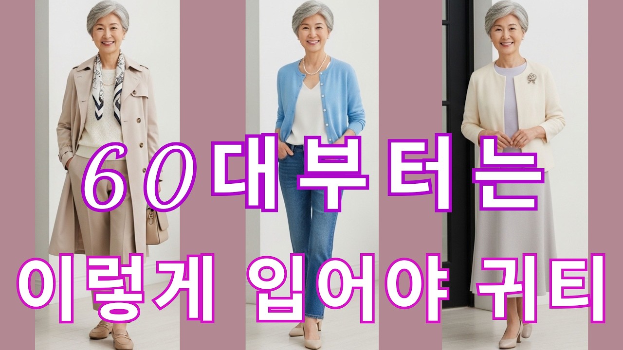 【당신만 몰랐던 비밀】6070 귀티의 정석! 새 옷 안 사도 매일 명품처럼 보이는 시니어들의 충격적인 패션 마법