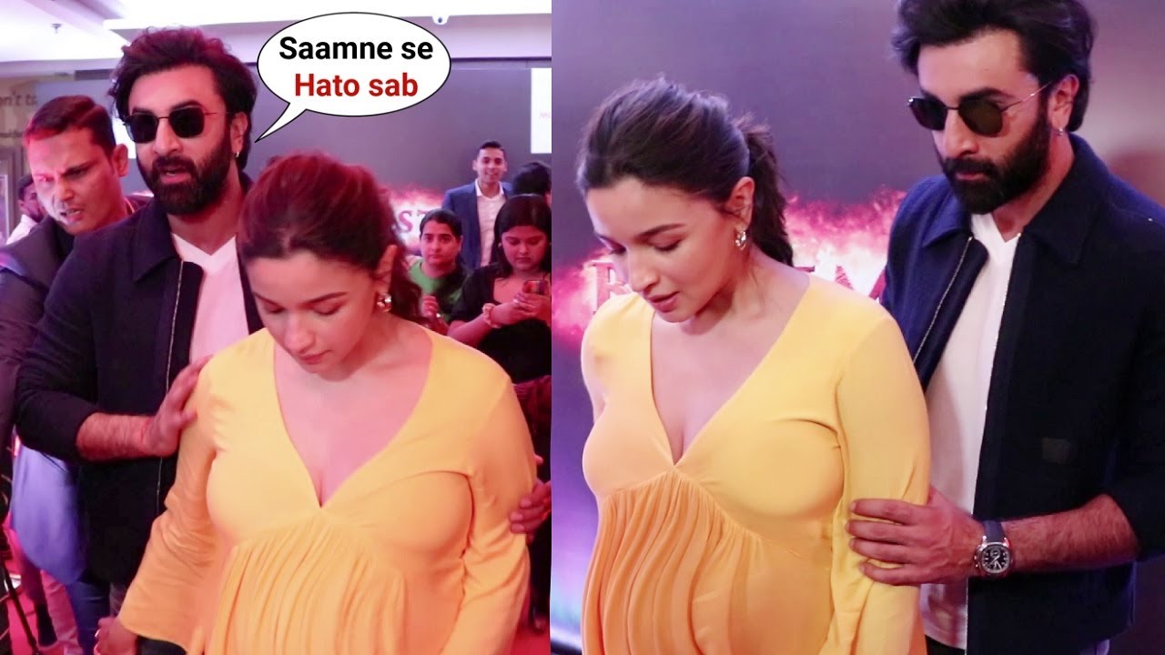 Ranbir Kapoor Help Pregnant Alia Bhatt Struggling to Walk With HUGE Baby Bump At MovieMax Sion
