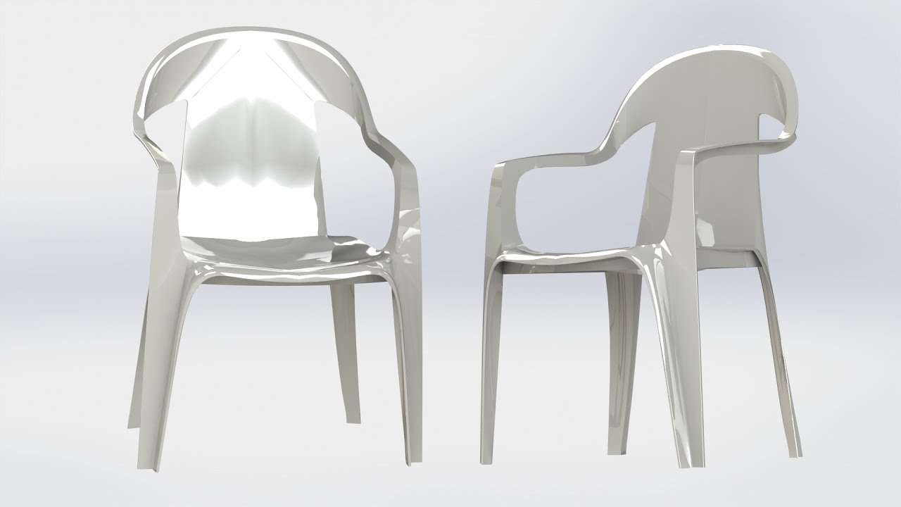 Solidworks 2016 - Plastic chair.