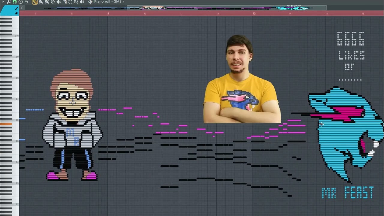 What Fake Mr  Beast Sounds Like - MIDI Art