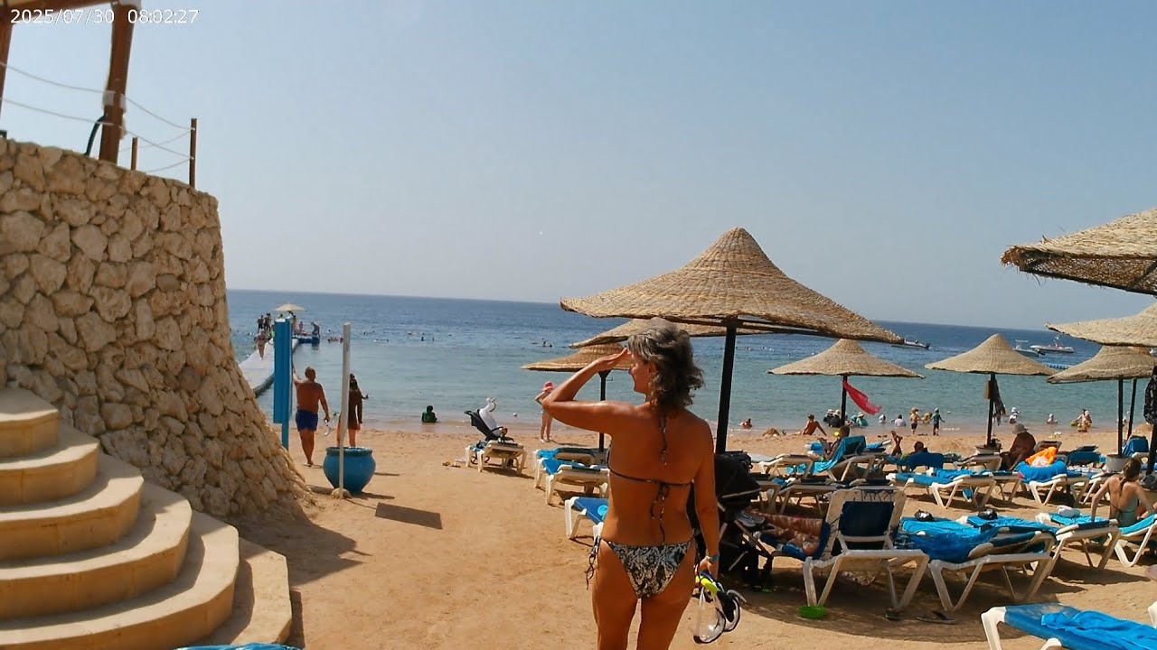 Территория и пляж отеля Island View Resort 5*, Шарм-эль-Шейх, Египет.