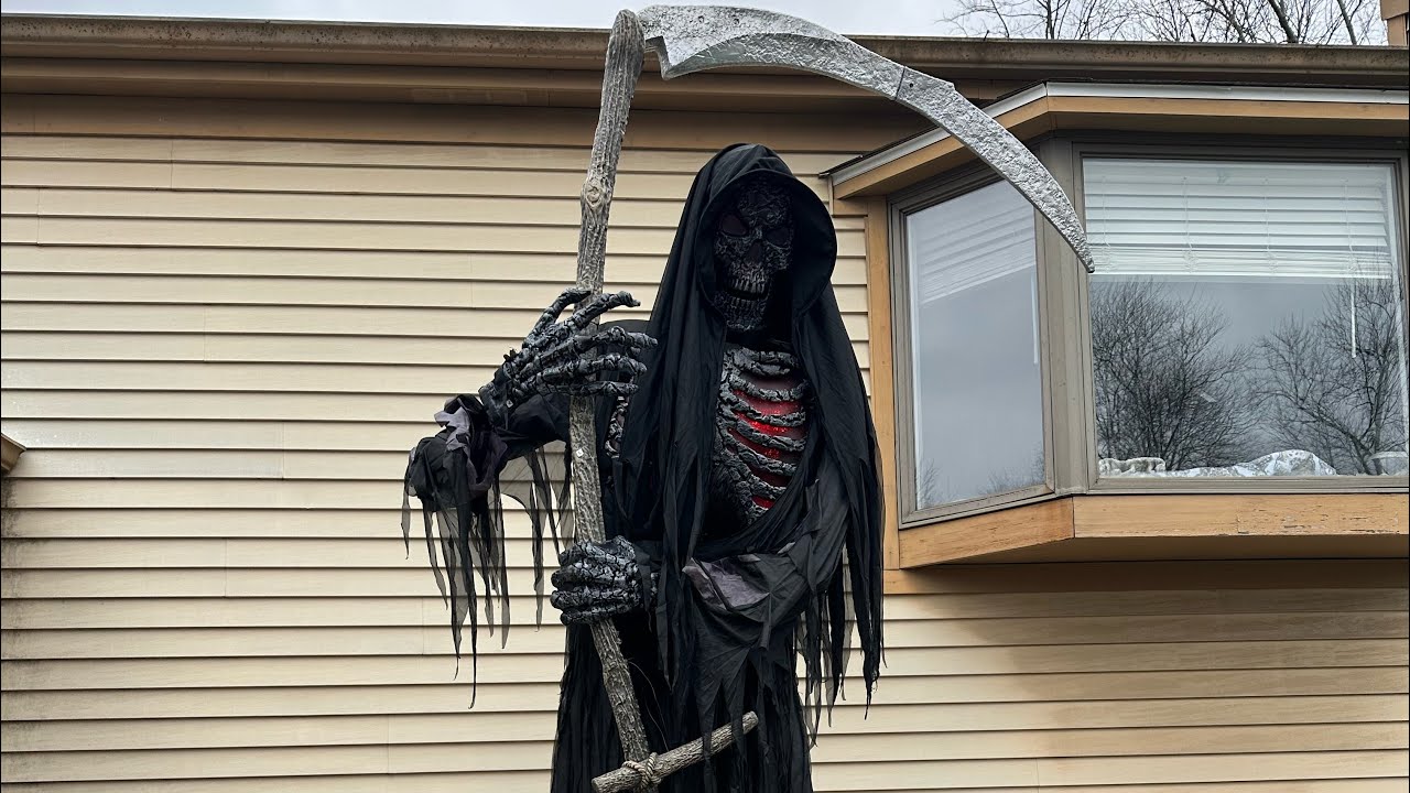 Home Depot 12 ft levitating reaper demo All phrases 