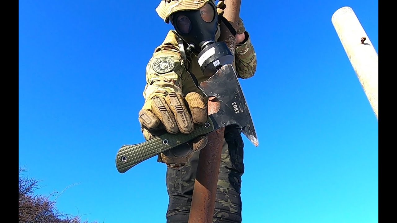 CRKT JENNY WREN COMPACT TOMAHAWK - DESTRUCTION TEST - UNTIL IT BREAKS - STEEL SK5 - TORTURE TEST