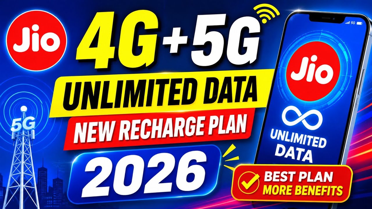 jio 4g unlimited data plans | jio unlimited 4g data plan | jio recharge plan 2026 | jio new 4g plan