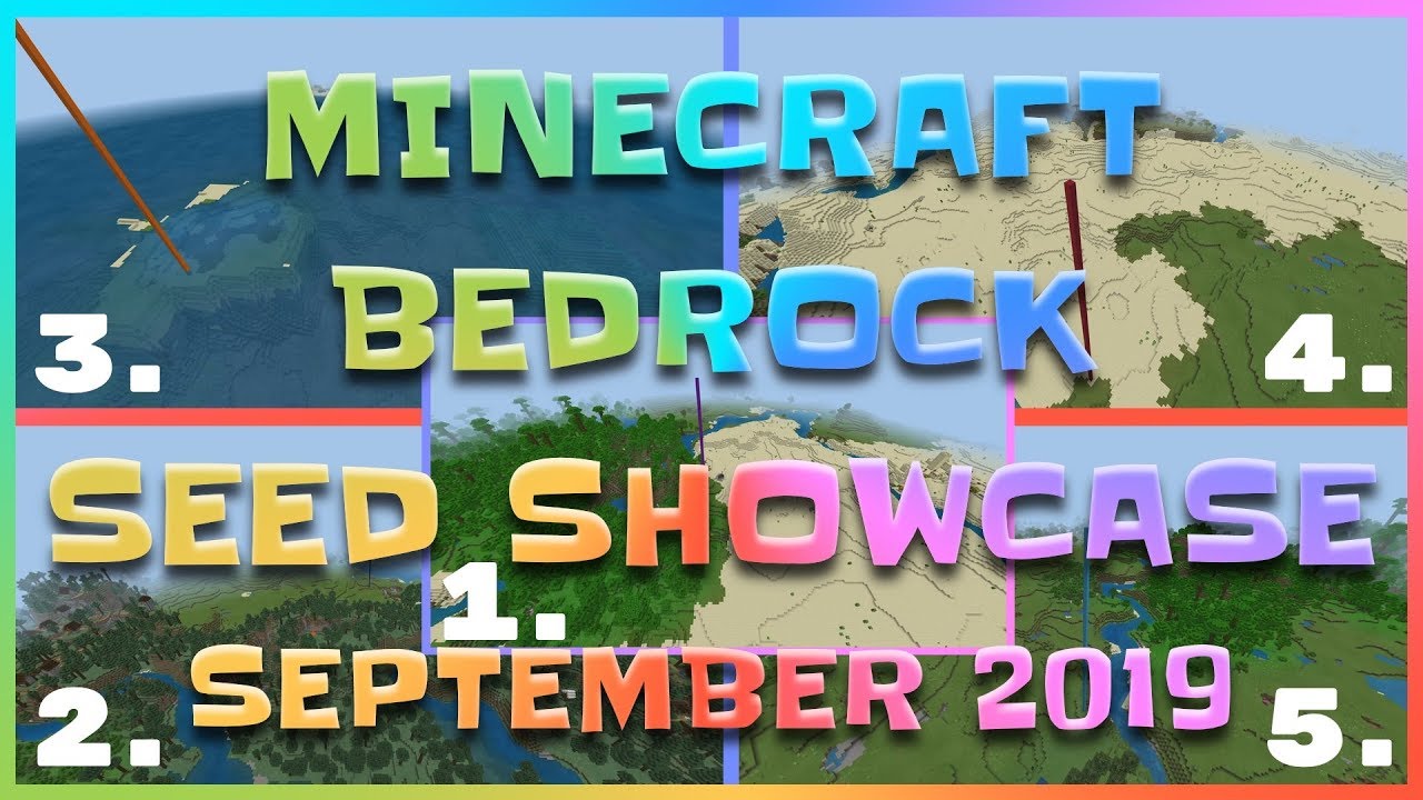 Minecraft Bedrock Seed Showcase – 5 Seeds – Seed Saturday Sep 2019
