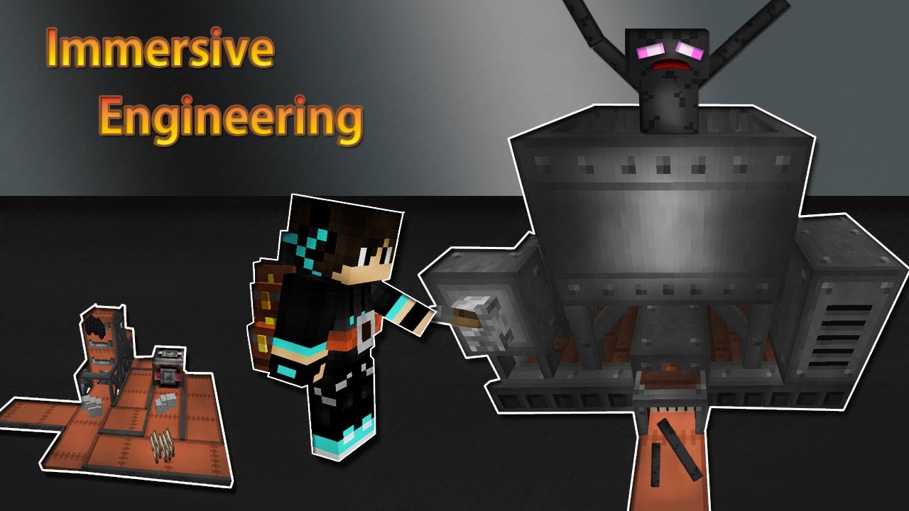 Minecraft Immersive Engineering: Förderband, Wasserräder und Zerkleinerer Tutorial german [2022]